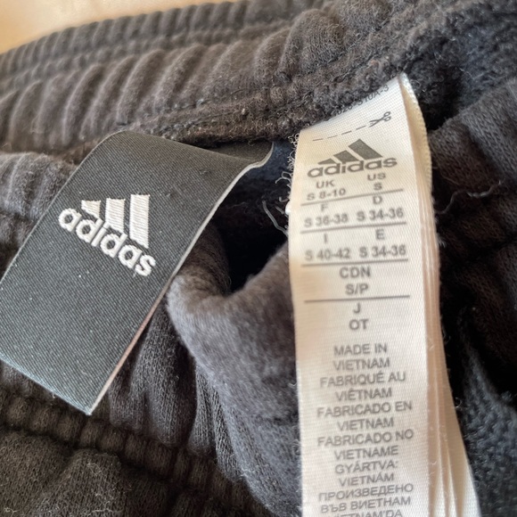 Adidas classic three stripe black and white sweat pants - Picture 3 of 3